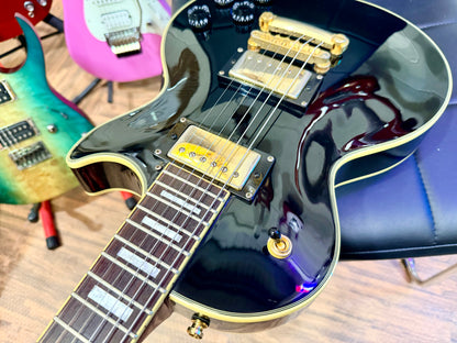 🔥RARE🔥 Epiphone Les Paul Custom 50th Anniversary Ebony/Gold~ 2002 Ltd Edition!