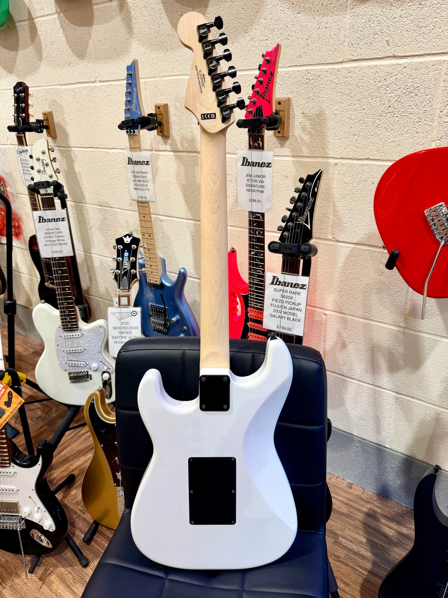 🔥2023🔥 Jackson Adrian Smith SDXM~ Maple~ Snow White~ Iron Maiden Signature!