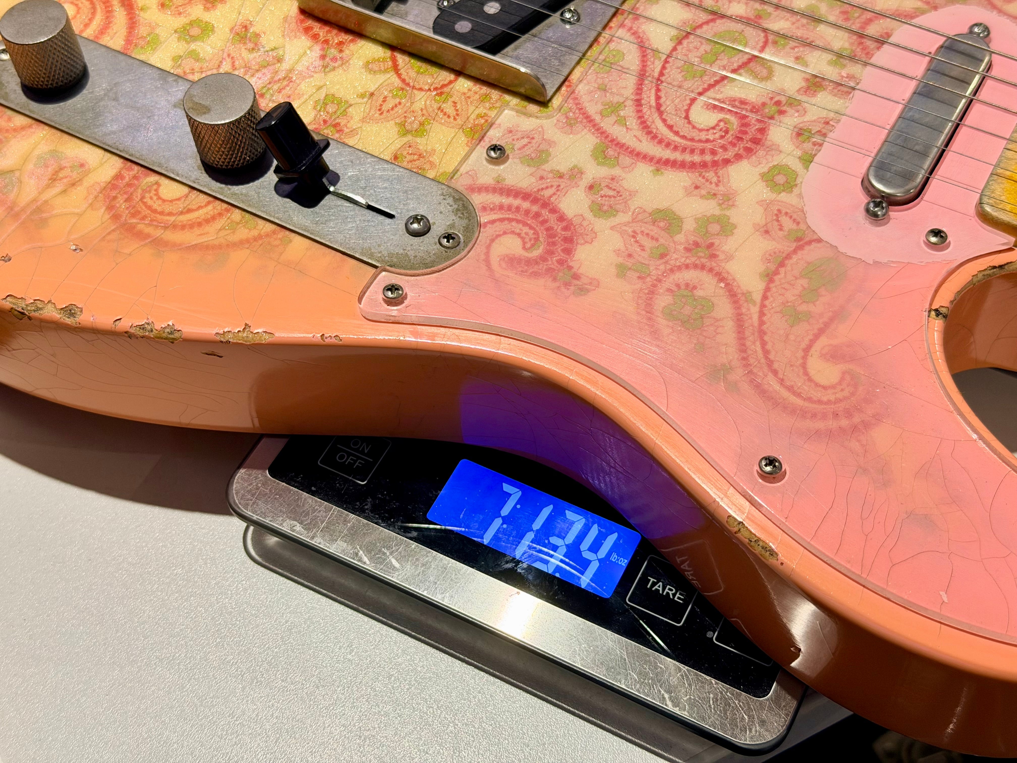 ✨2018✨ Nash Guitars T-68 Pink Paisley Telecaster Relic~ Lollar Pickups + Case!