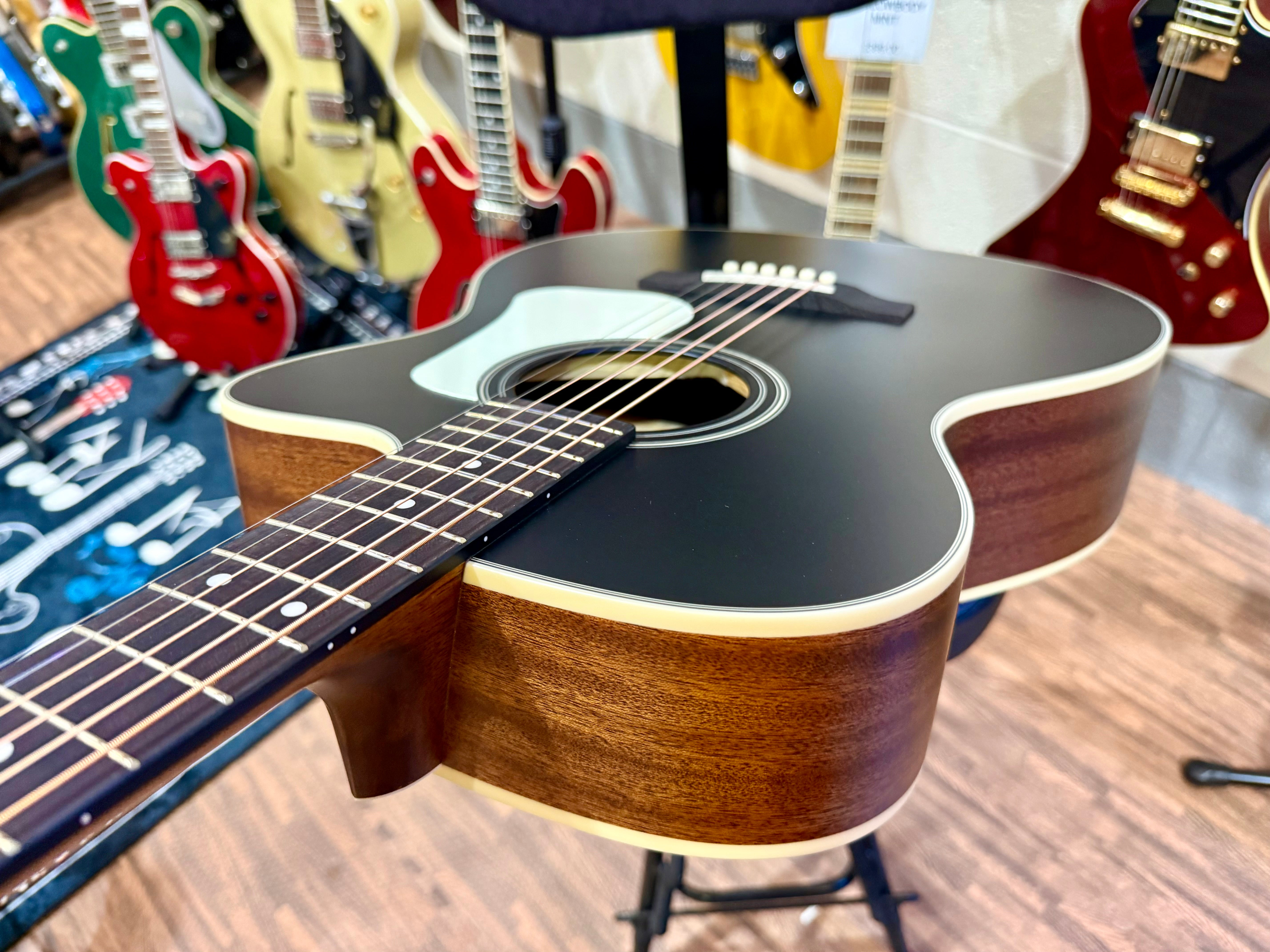 🌟2025 BRAND NEW MODEL🌟 Cort L100 OCF CED Black Satin Electro-Acoustic Guitar!