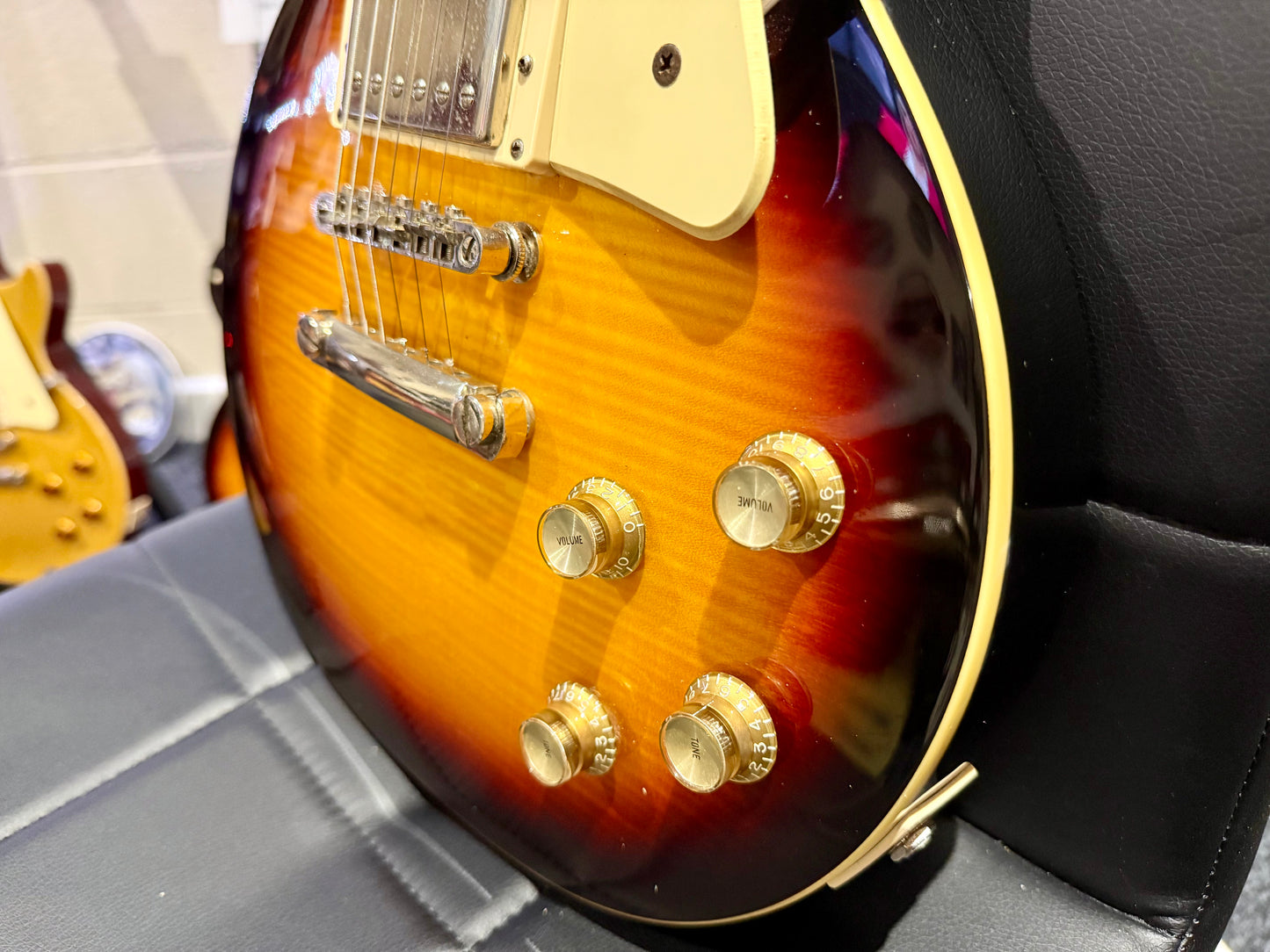 🌟 2016 Epiphone Les Paul Standard Plus Top Pro~ Vintage Sunburst~ 🌟