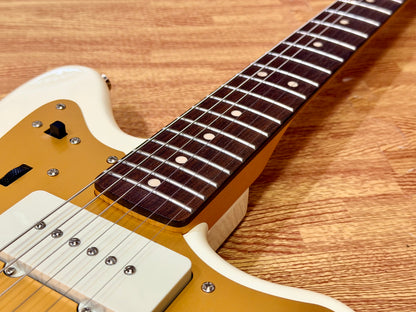 ✨2024✨ Fender Squier J Mascis Jazzmaster Vintage White & Gold~ MINT Condition!