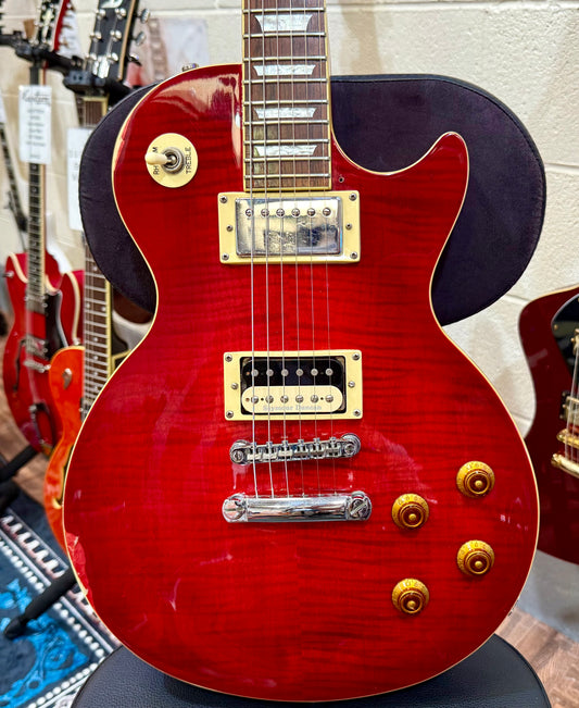 🔥2003 KOREA🔥 Epiphone Les Paul Standard~ Seymour Duncan Pickup~ Flame Red!