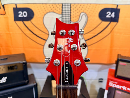 🌟2024🌟 PRS SE Custom 24-08 Charcoal Red Burst~ Locking Tuners & Gig Bag!