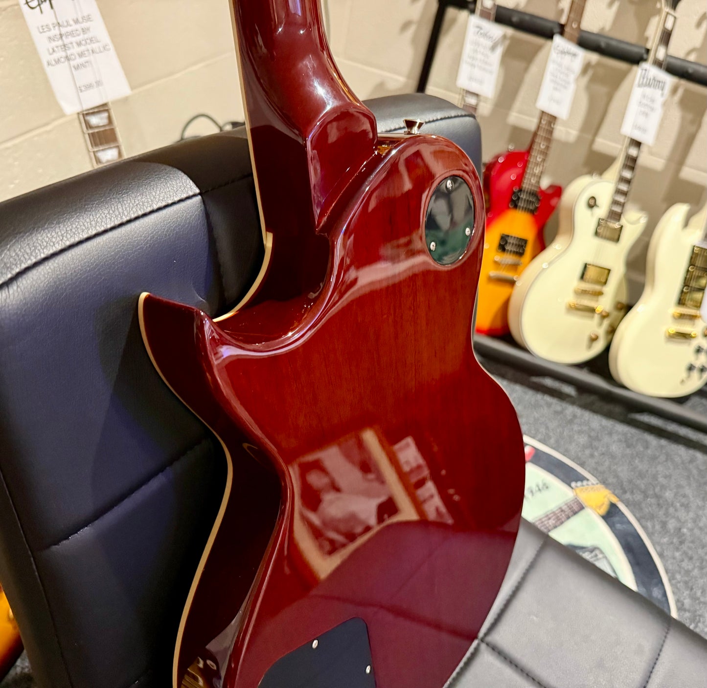🌟MINT🌟 Vintage V100AFD Flamed Amber Paradise Electric Guitar~ Slash Les Paul!