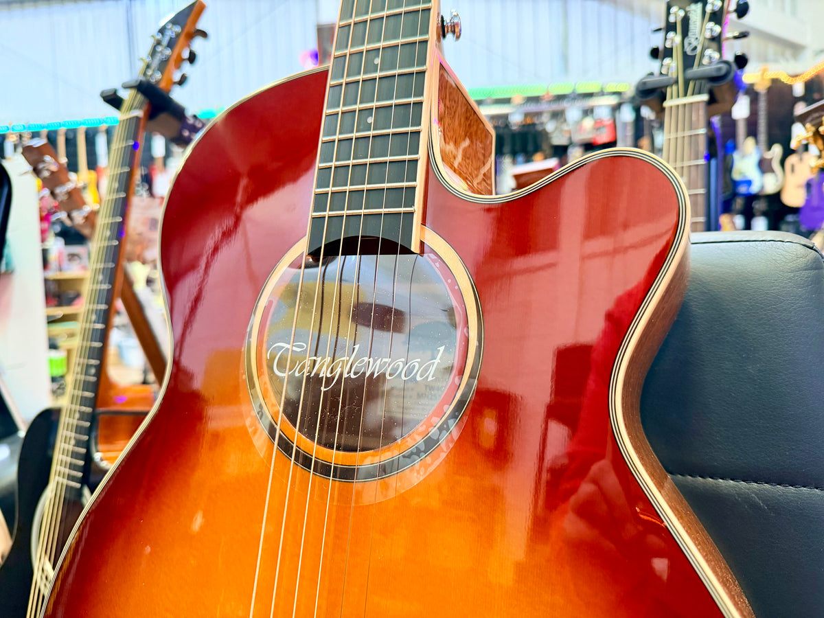Tanglewood TW4CESB Winterleaf Super Folk Electro Acoustic Guitar~ Sunburst Gloss