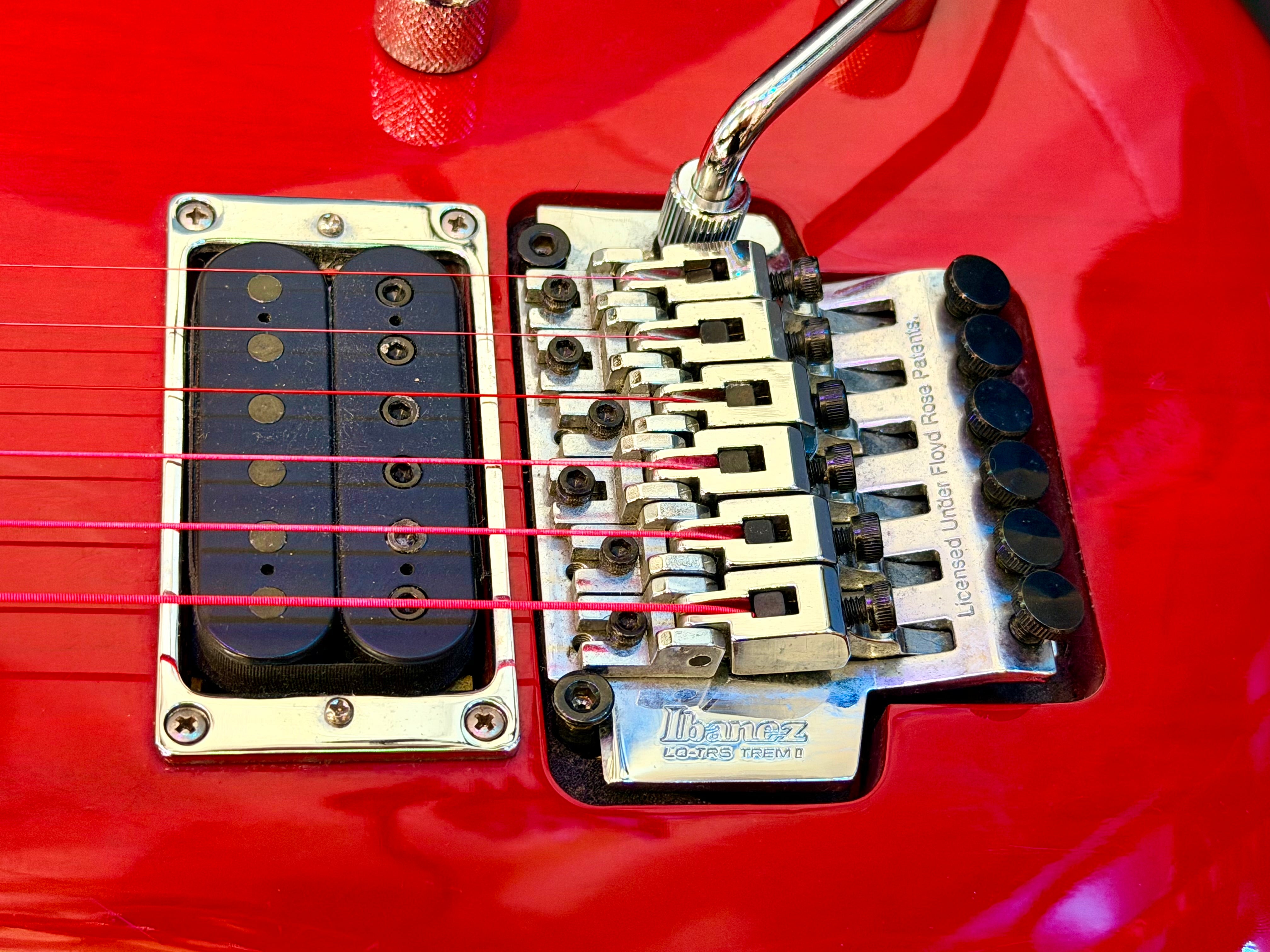 🔥2002🔥 Ibanez JS100 Joe Satriani Signature~ Korean Electric Guitar~ Red~ Floyd