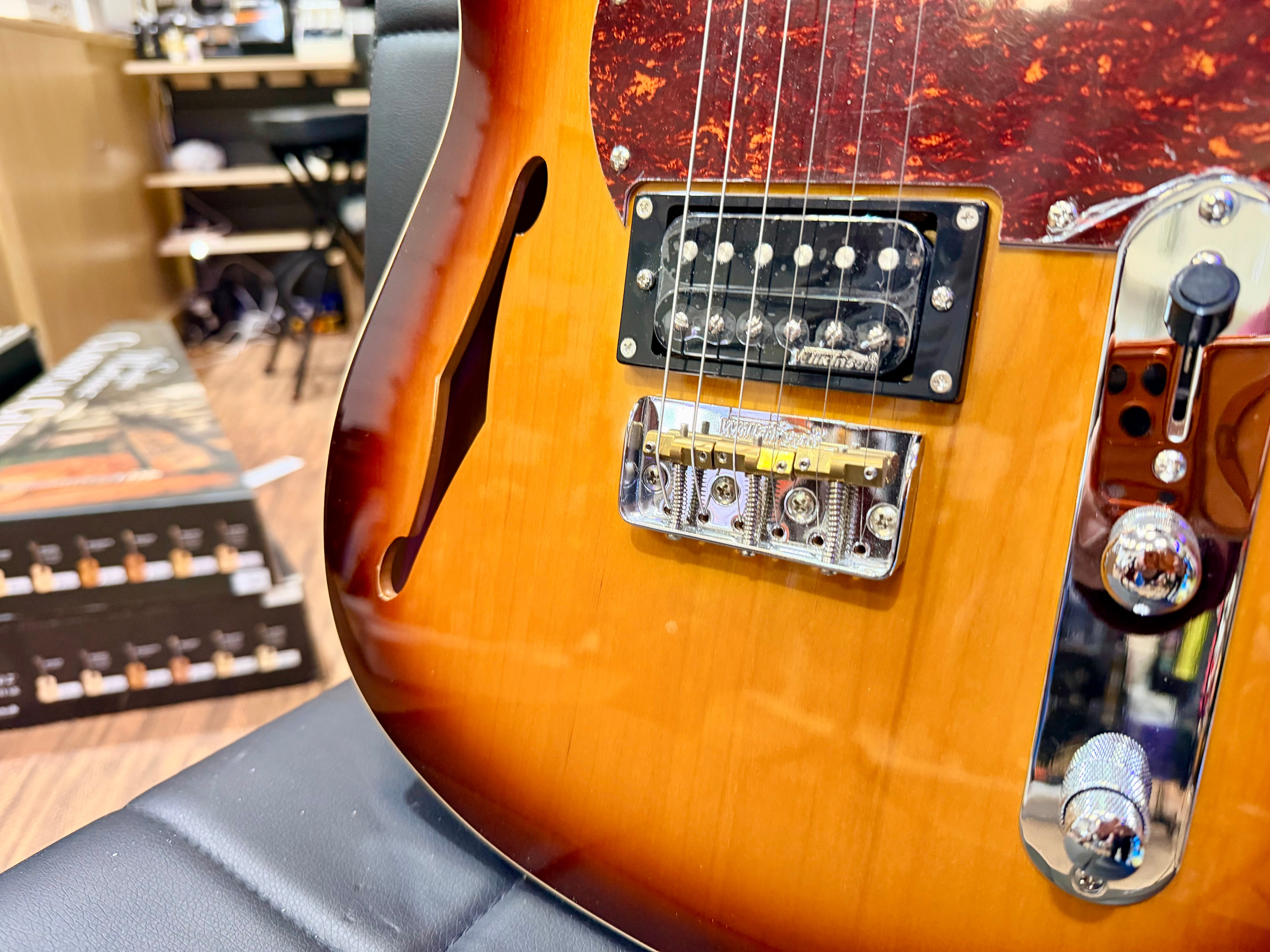 🔥RARE🔥 Vintage Country Squire Thinline Telecaster~ Pre Fret King Black Label!