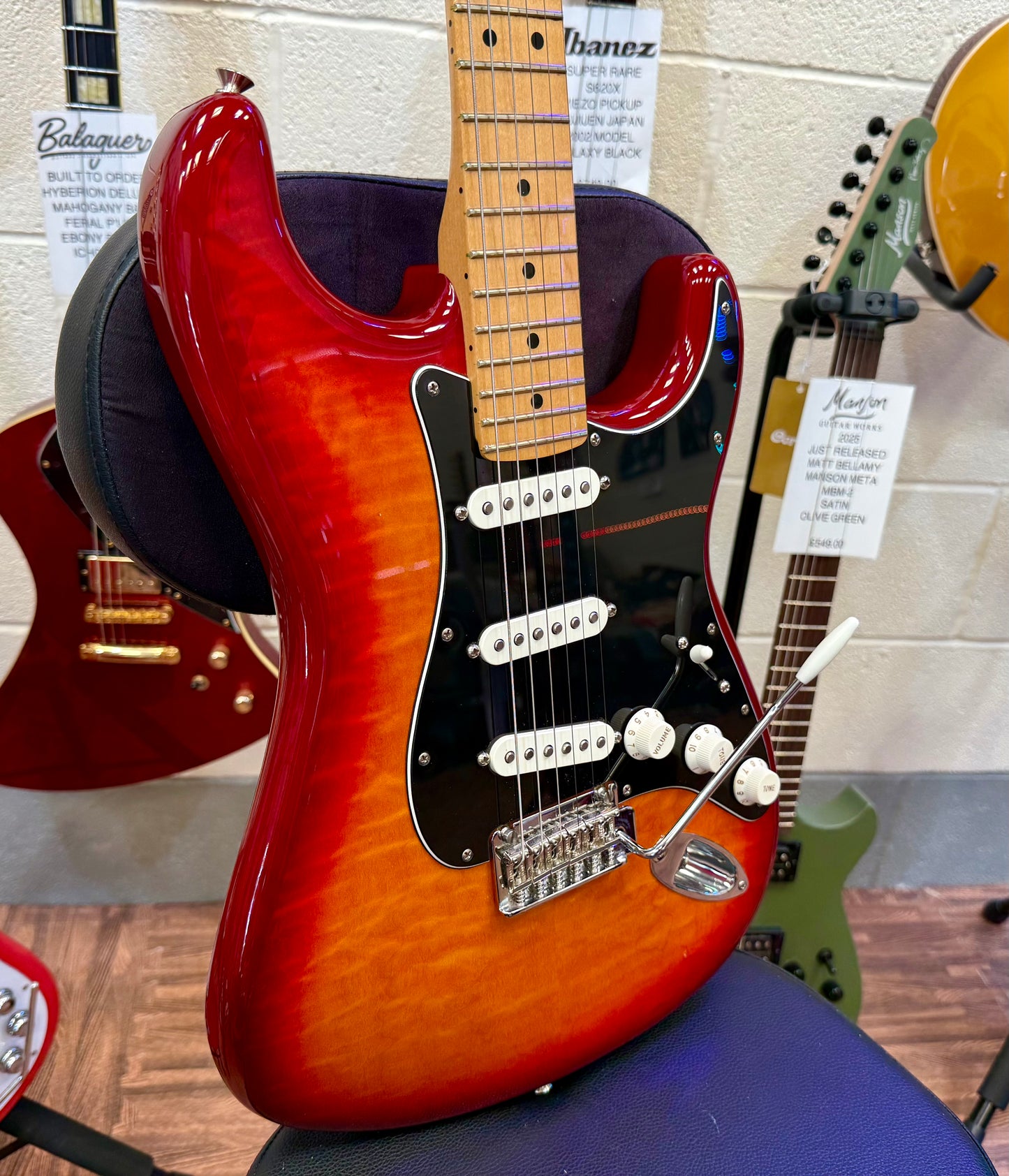 🔥2022🔥 Fender Player Plus Top Stratocaster~ Aged Cherry Burst~ Mexican Strat!