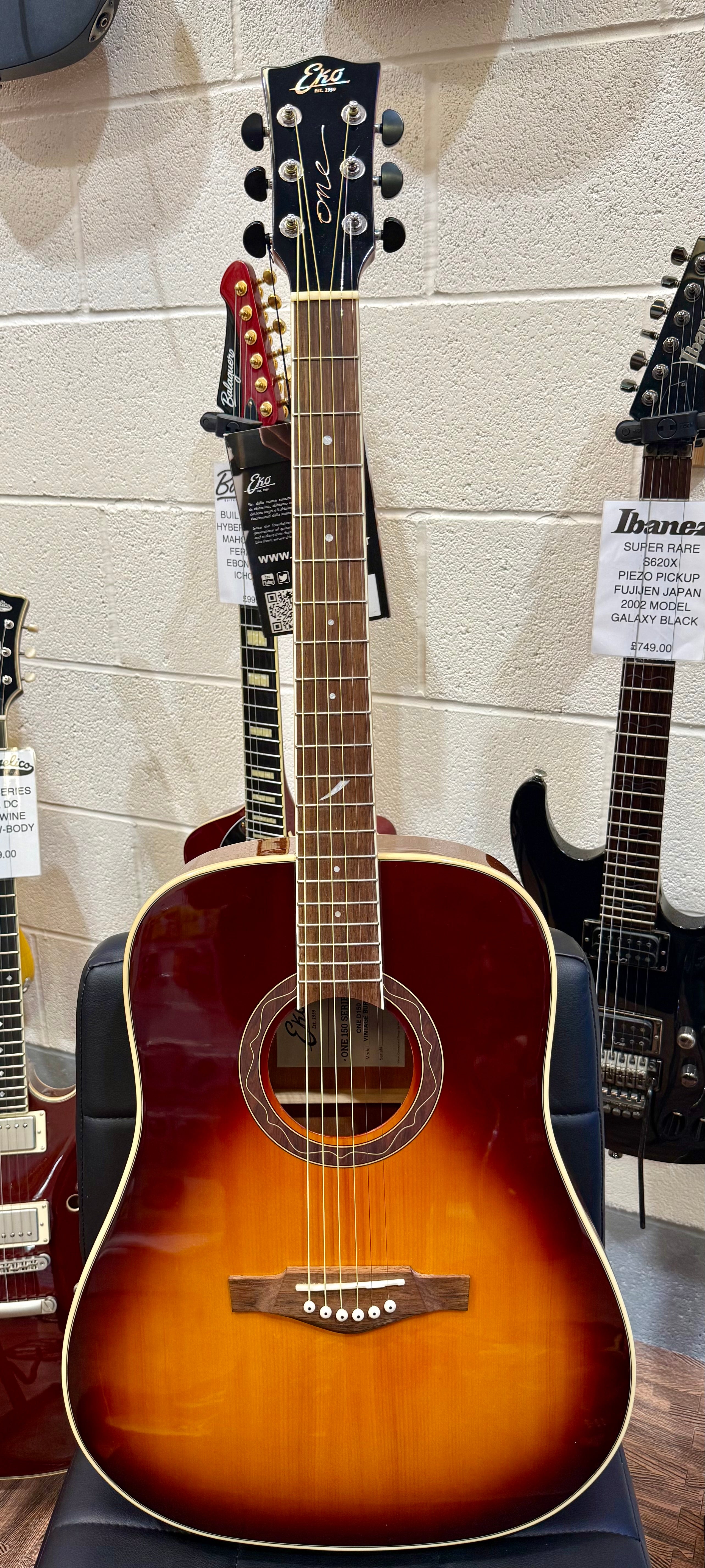 🌟BRAND NEW🌟 EKO One D150 Dreadnought Acoustic Guitar~ Vintage Sunburst!