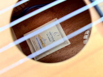 🔥NEW 2025🔥 Ortega Bonfire Series Ukelele~ Electro-Acoustuc Uke~ Natural + Bag!