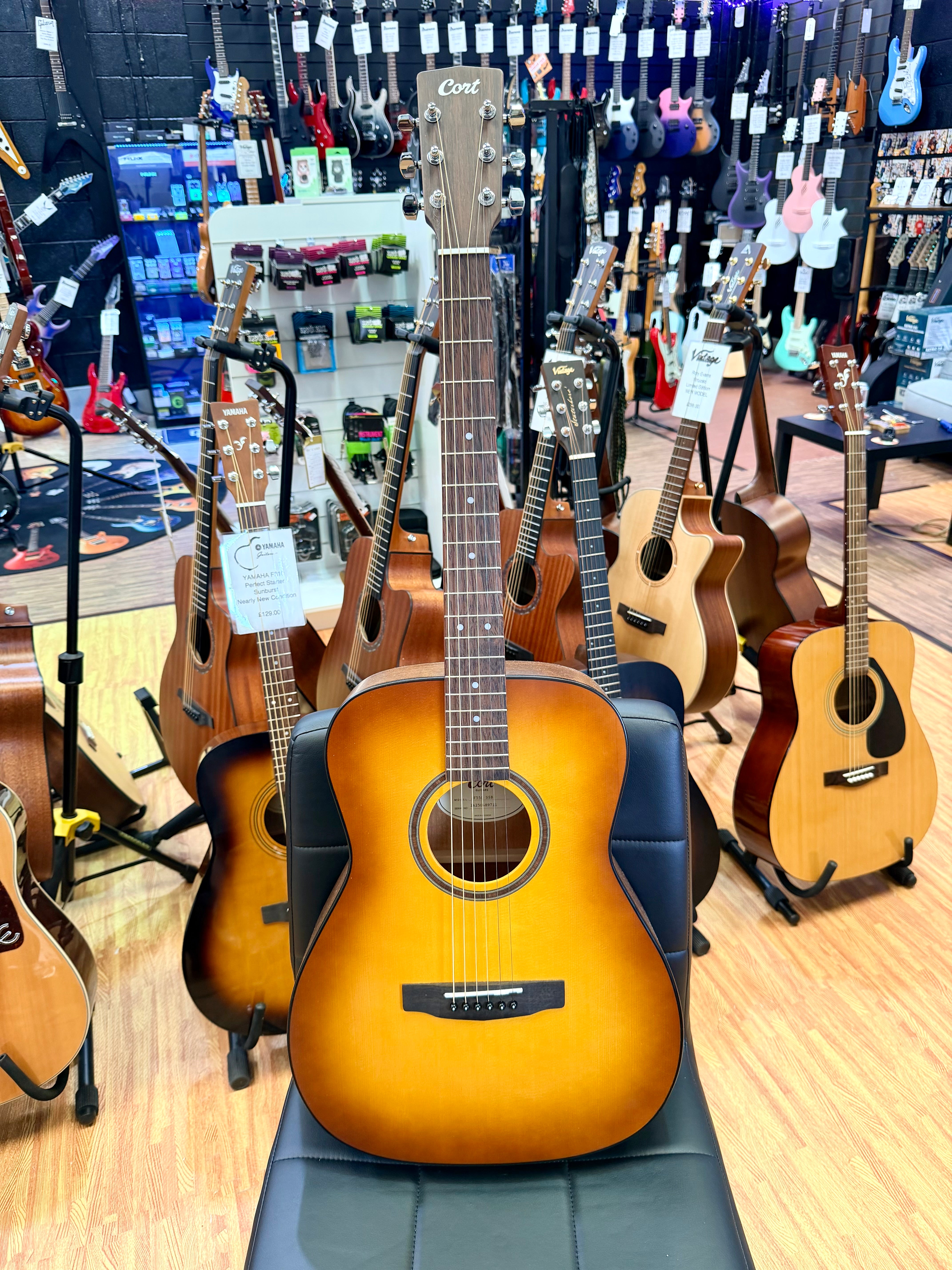 ✨2025✨ Cort AF550-SSB Concert Acoustic Guitar~ Mint Condition~ Sunburst Satin!