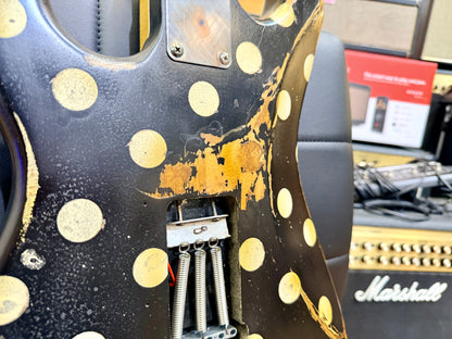 🔥Handmade In UK🔥 Stolen Valour Heavy Relic ST Polka Dot Guitar~ Buddy Guy Style!