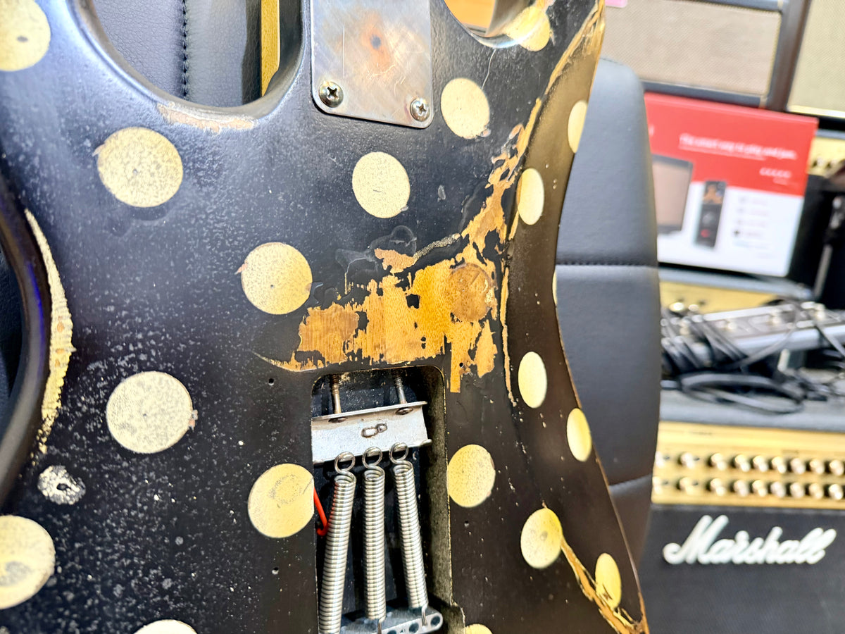 🔥Handmade In UK🔥 Stolen Valour Heavy Relic ST Polka Dot Guitar~ Buddy Guy Style!