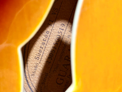 ☀️2013☀️ Epiphone Sheraton ii VS~ Vintage Sunburst~ Hollow-body~ Hard Case!