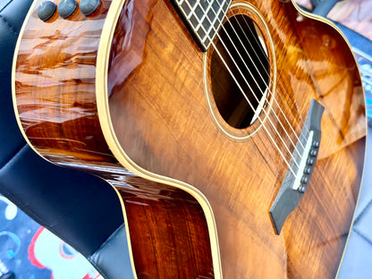 🔥HAWAIIAN KOA🔥 2022 Taylor K24ce~ V-Class~ Shaded Edgeburst~ USA + Hard Case!