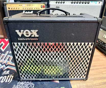 🎸 Vox AD30VT Valvetronix~ Chrome~ 30w Guitar Combo Amplifier Amp~ Black! 🎸