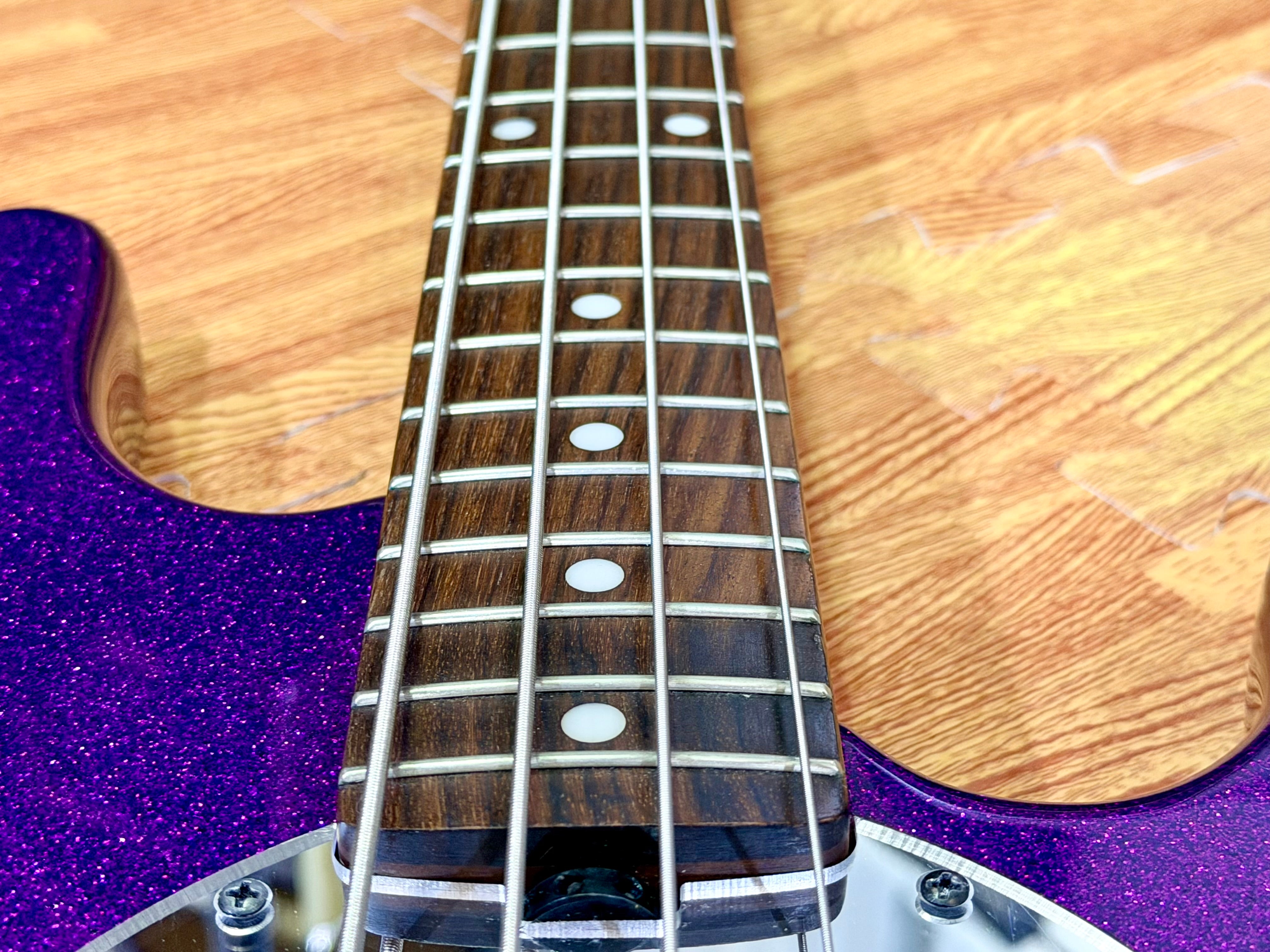 ✨2024✨ Sterling Music Man StingRay RAY34~ Purple Sparkle~ Electric Bass + Bag!