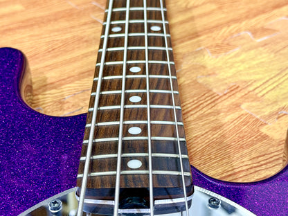 ✨2024✨ Sterling Music Man StingRay RAY34~ Purple Sparkle~ Electric Bass + Bag!