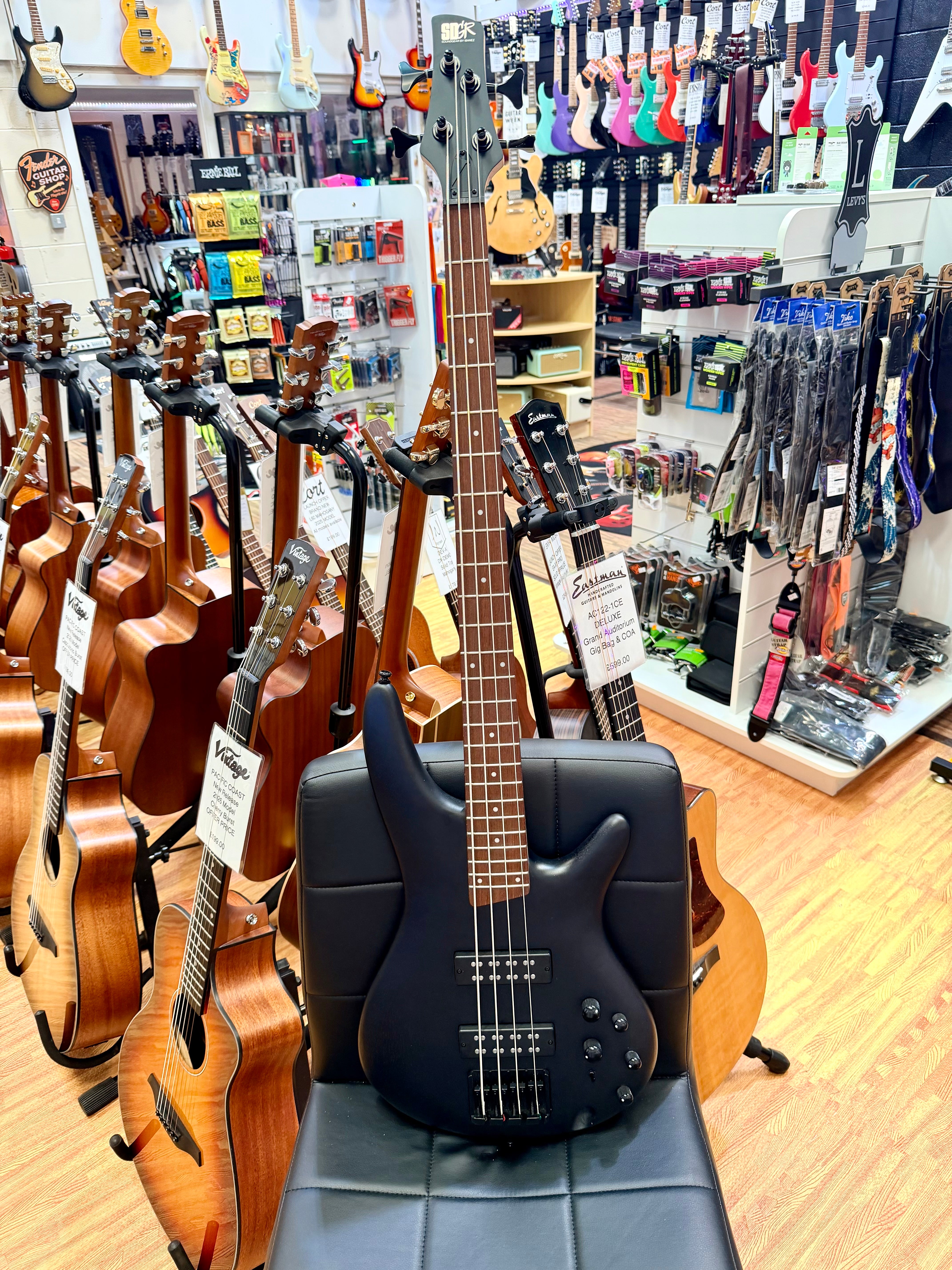 🔥MINT🔥 Ibanez SR300EB Electric Bass Guitar~ Weathered Black~ 3 Band EQ~ 2024!