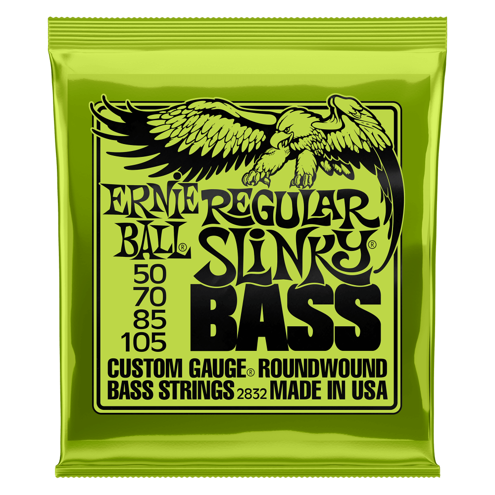 Ernie Ball Regular Slinky Electric Bass Strings- Nickel Wound 50-105