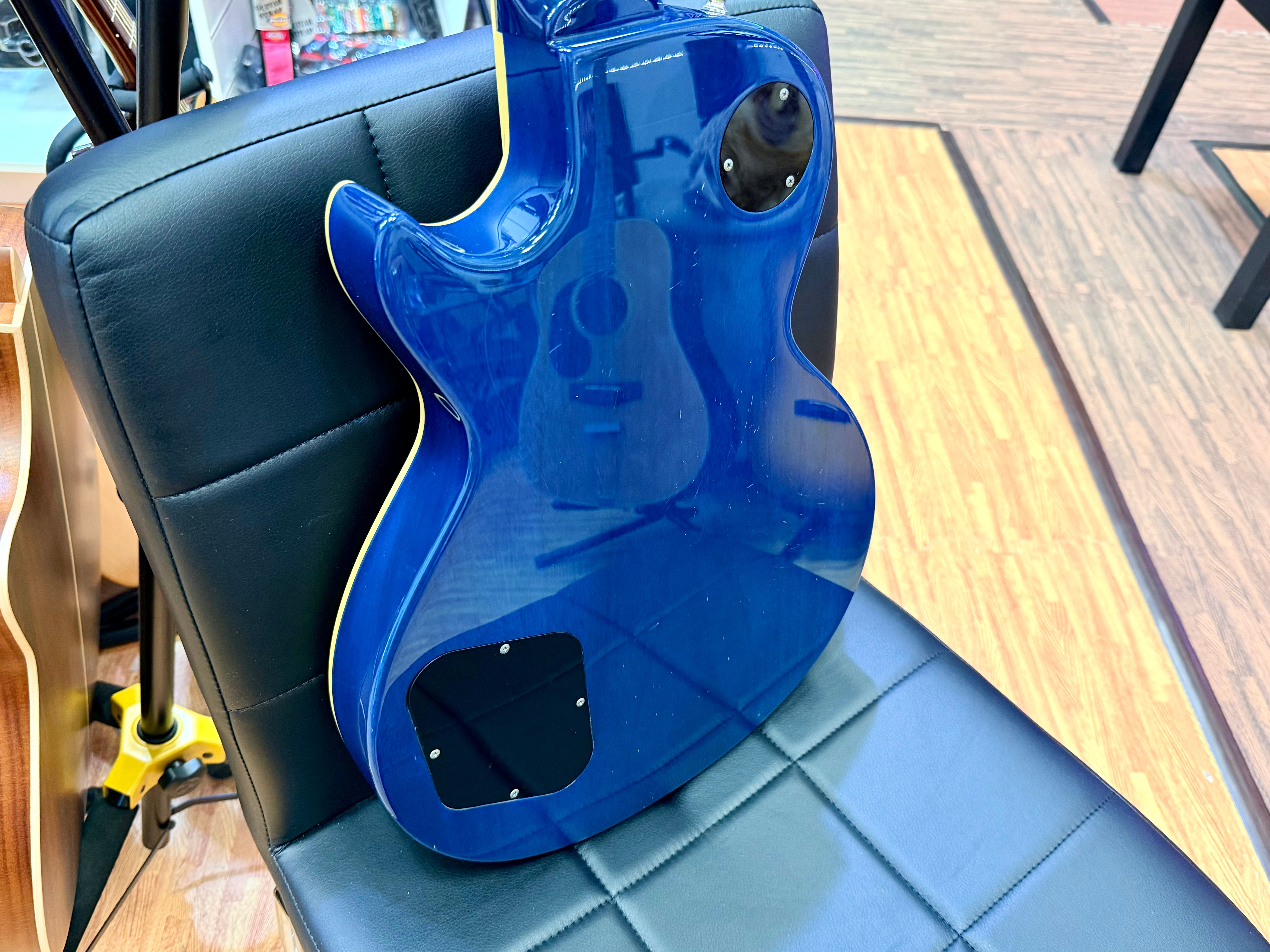 ✨2008✨ Edwards E-LP Limited Model Les Paul~ Blue Aqua Quilt~ Made in Japan 🇯🇵