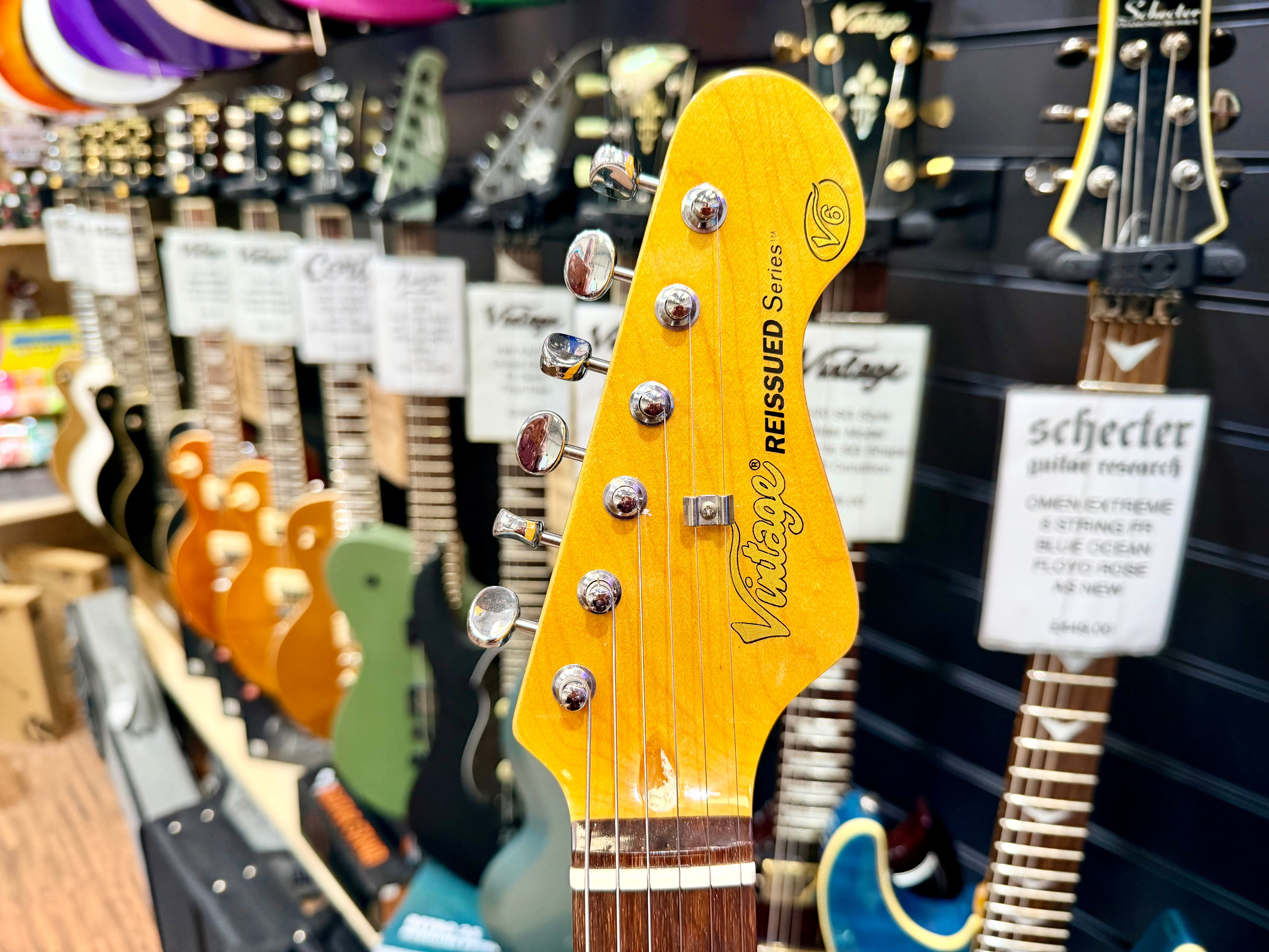 🔥RARE🔥 Vintage V6 ReIssued HH Electric Guitar Candy Apple Red Wilkinson Strat!