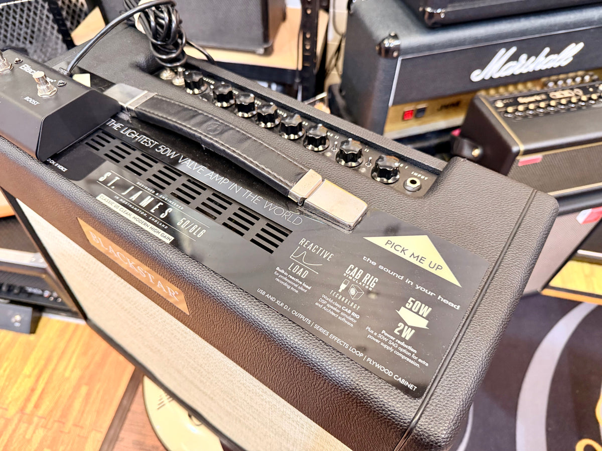 ✨MINT✨ Blackstar St James 50 6L6 1x12 Valve Combo 50w Guitar Amp + Footswitch!