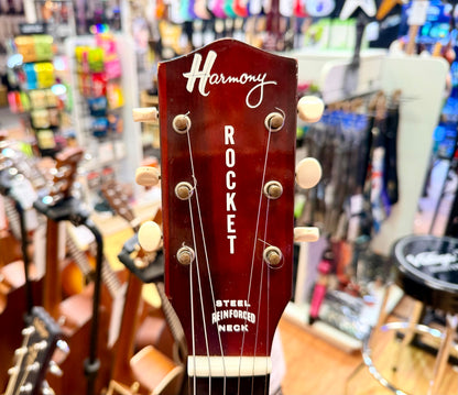 ✨VINTAGE✨ 1963 Harmony H53 Rocket~ Made in USA~ Semi-Hollow D’Armond P’up + Case