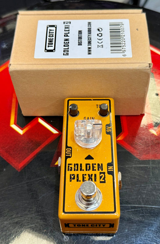 🌟MINT🌟 Tone City Golden Plexi 2 Overdrive Guitar Effect Pedal~ Boxed!