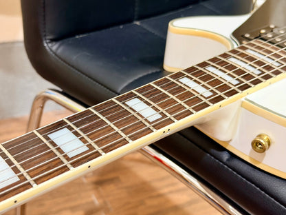 🌟2001 KOREA🌟 Epiphone Les Paul Custom~ Alpine White~ Seymour Duncan + Case!