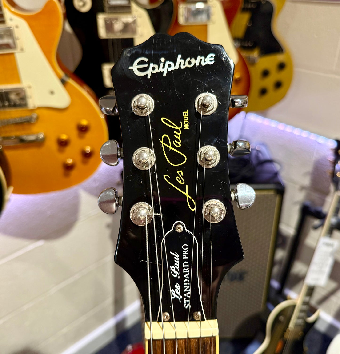 🌟 2016 Epiphone Les Paul Standard Plus Top Pro~ Vintage Sunburst~ 🌟