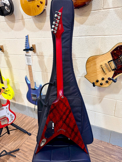 🔥2025🔥 Solar V2.6 Cannibalismo + Plus Flying V~ Blood Red~ Gig Bag~ MINT!