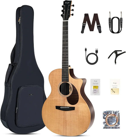 🔥2026 NEW🔥 Enya EGA X1 SP1 Pro Max 41” Electro Acoustic Smart Guitar + Bag!