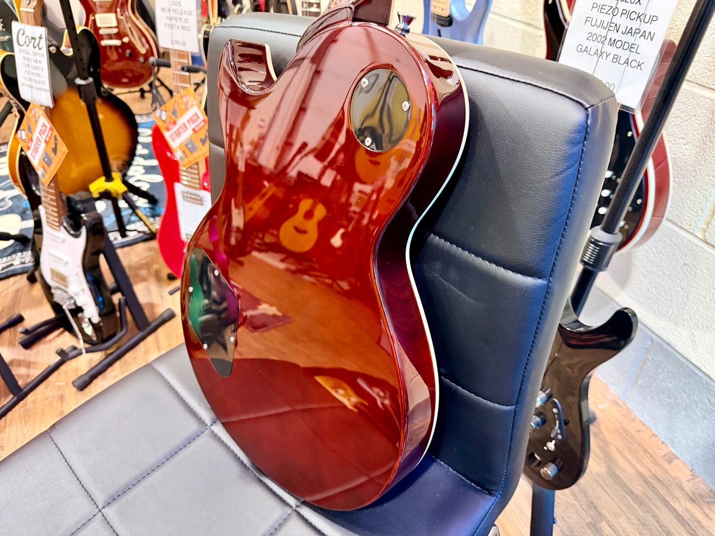 🌟MINT🌟 Harley Benton SC-450 P90 GT Classic Series~ ‘Les Paul Gold Top’ Guitar!