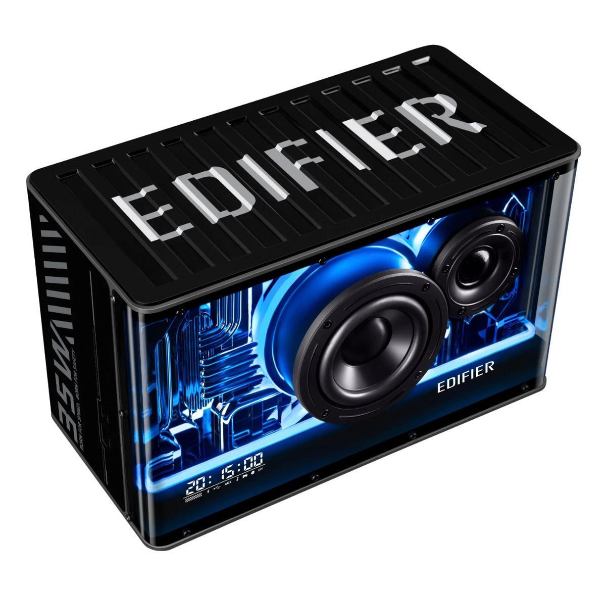 Edifier QD35 Tabletop Bluetooth Speaker With GaN Wireless Charger - Black