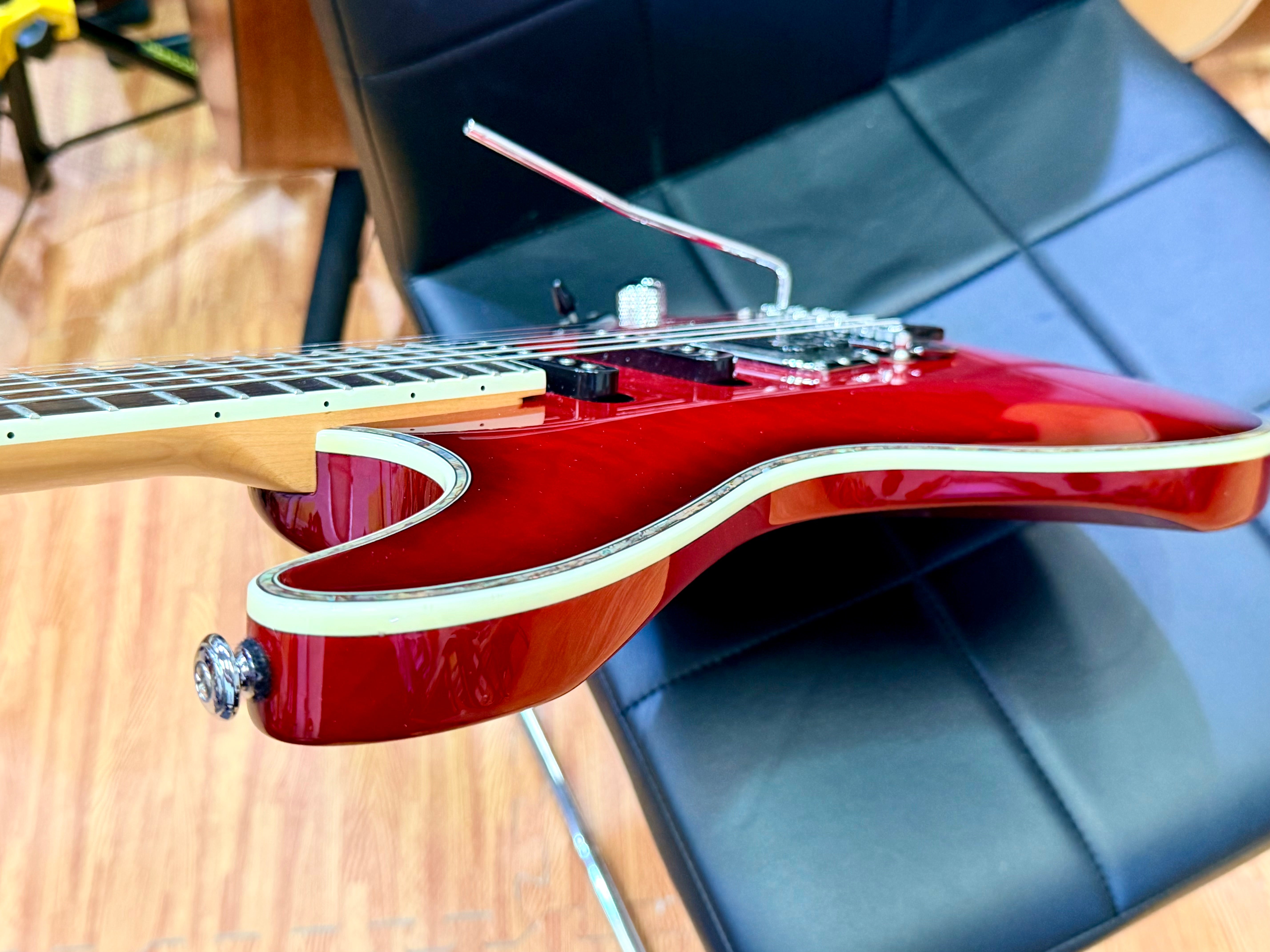 ⚡️2020⚡️ Ibanez SA360QM SA Series Electric Guitar~ Transparent Red Burst~ HSS!