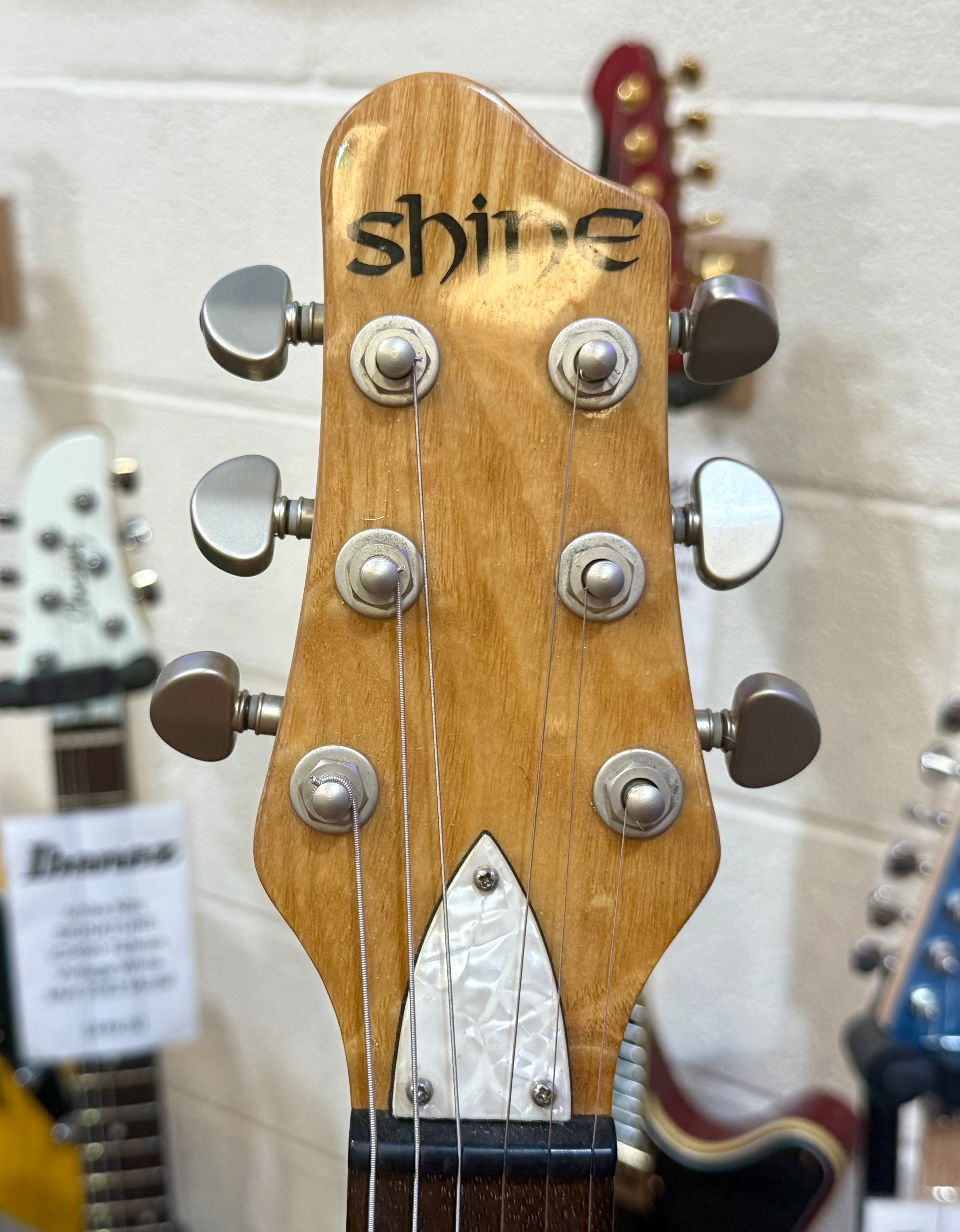 🌟KOREAN🌟 Shine SIL-410 F-Hole Electric Guitar~ Made In Korea~ Natural Gloss!