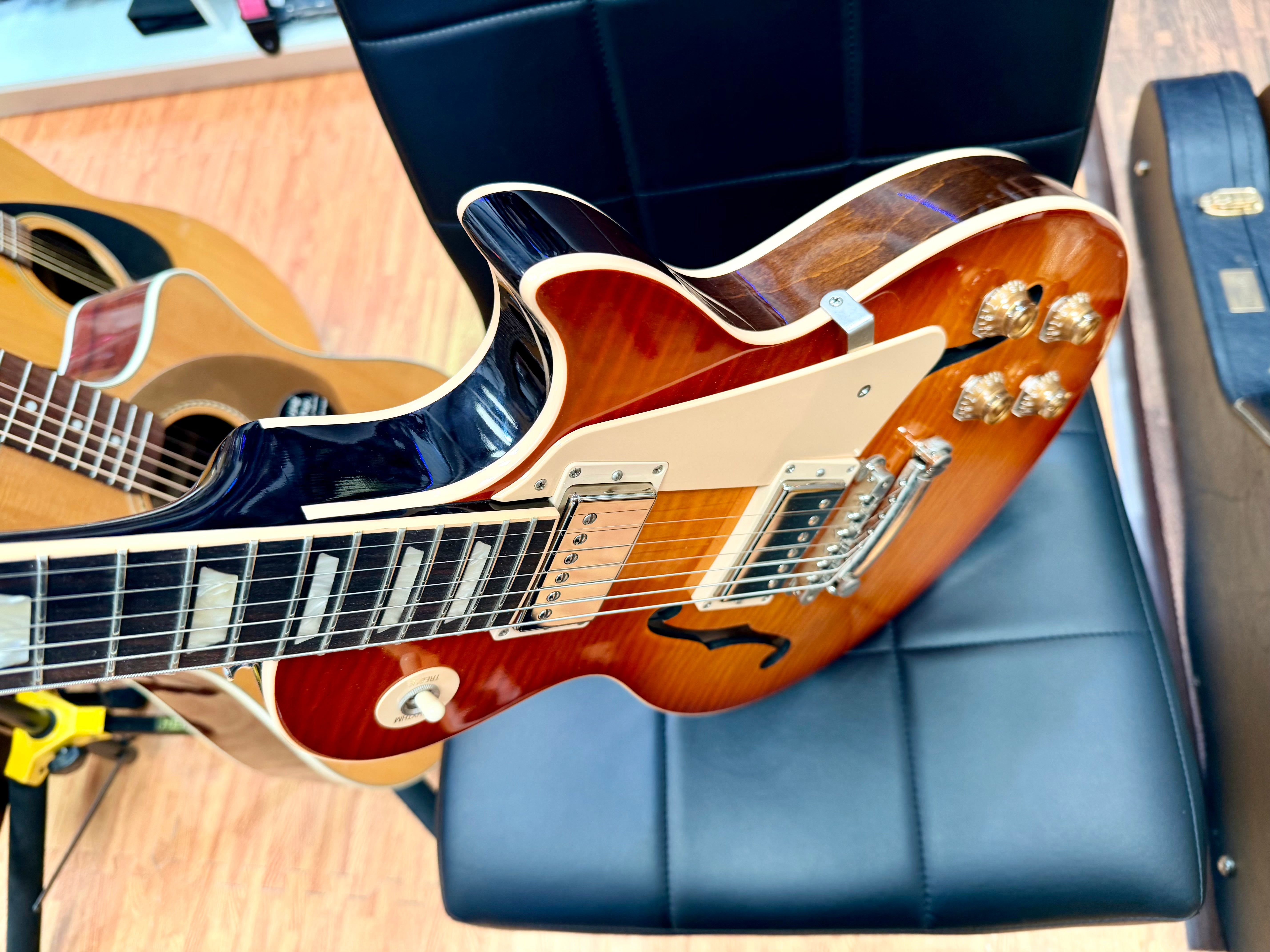 🔥RARE🔥 Gibson Memphis ES-Les Paul 2014~ Honey Burst Semi-Hollow~ USA + Case/COA