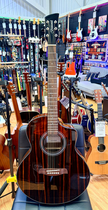 ✨NEW✨ Brunswick BTK60EB Ebony Grand Auditorium Cutaway Electro Acoustic Guitar!
