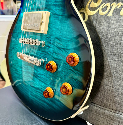 🌟 2025 LAUNCH OFFER 🌟 Cort CR250 Les Paul Guitar~ Dark Blue Burst + BAG!