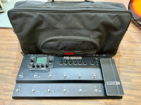 🎸 Line 6 POD HD500X Guitar Multi-Effects Processor Pedalboard Unit~ Gig Bag 🎸