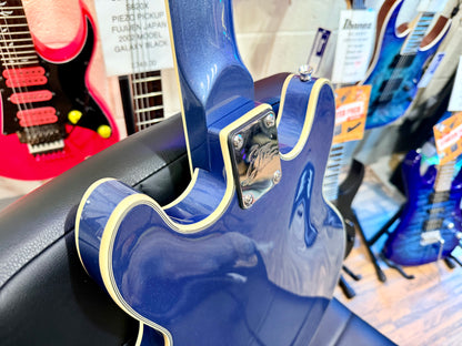 🌟NEW 2025🌟 Eko MIA IV SA~ Blues Blue~ Semi-Hollow HH~ Coil-Split~ Maple Top!