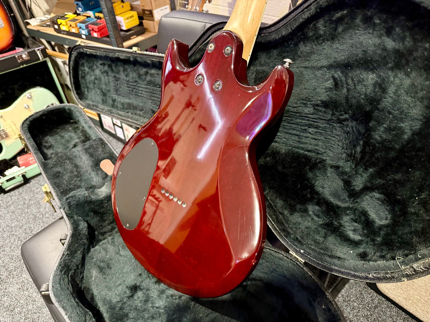 🔥RARE🔥 Ibanez AX220QM Double Cut~ Made In Korea~ 2000~ Hard Case~ Trans Red!