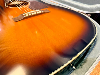 Epiphone Inspired by Gibson J-45 Cutaway Electro-Acoustic~ Hiscox Case~ Sunburst