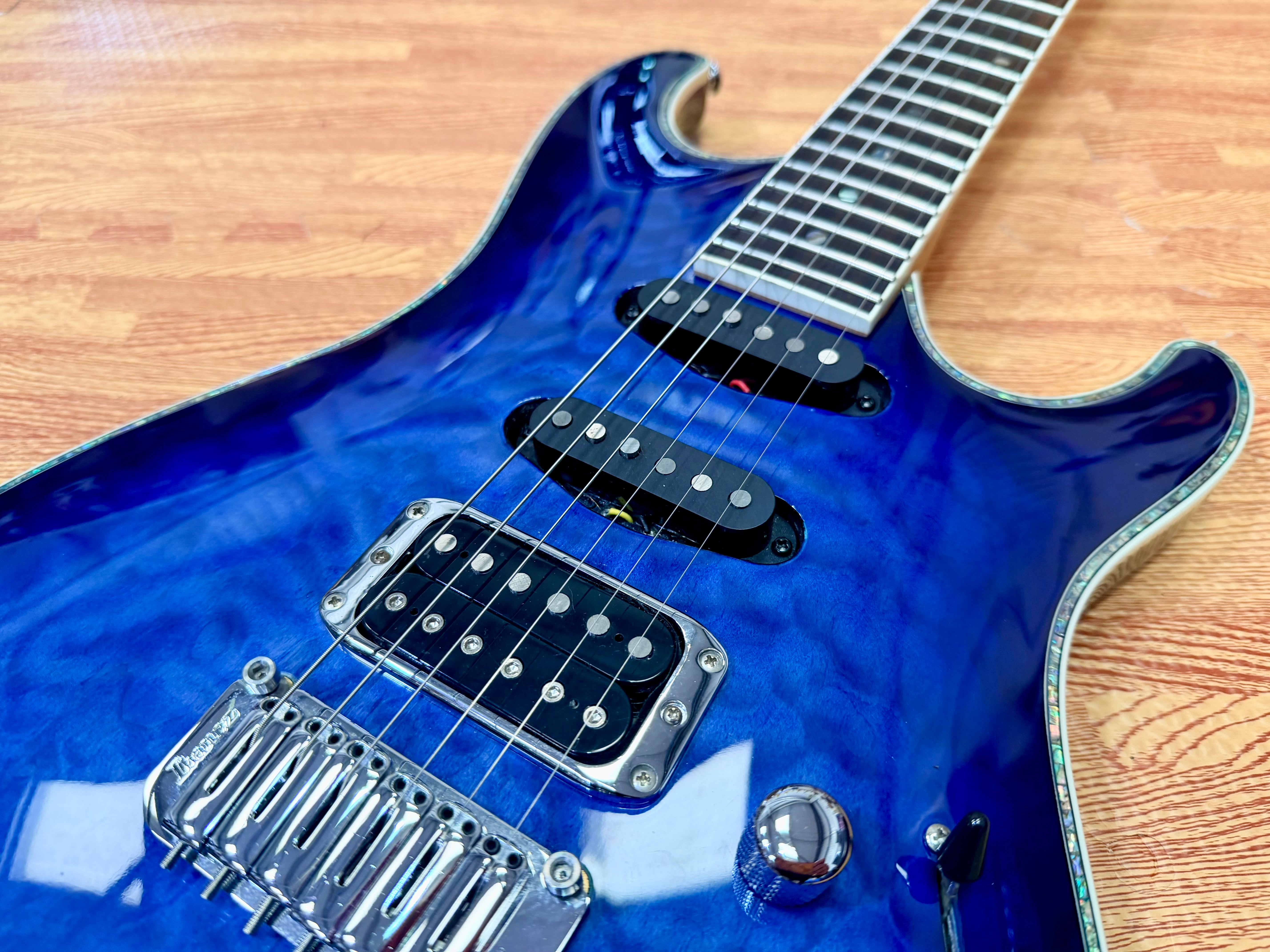 ✨2016✨ Ibanez SA360NQM-SPB~ Sapphire Blue~ SA Series Superstrat HSS Guitar!