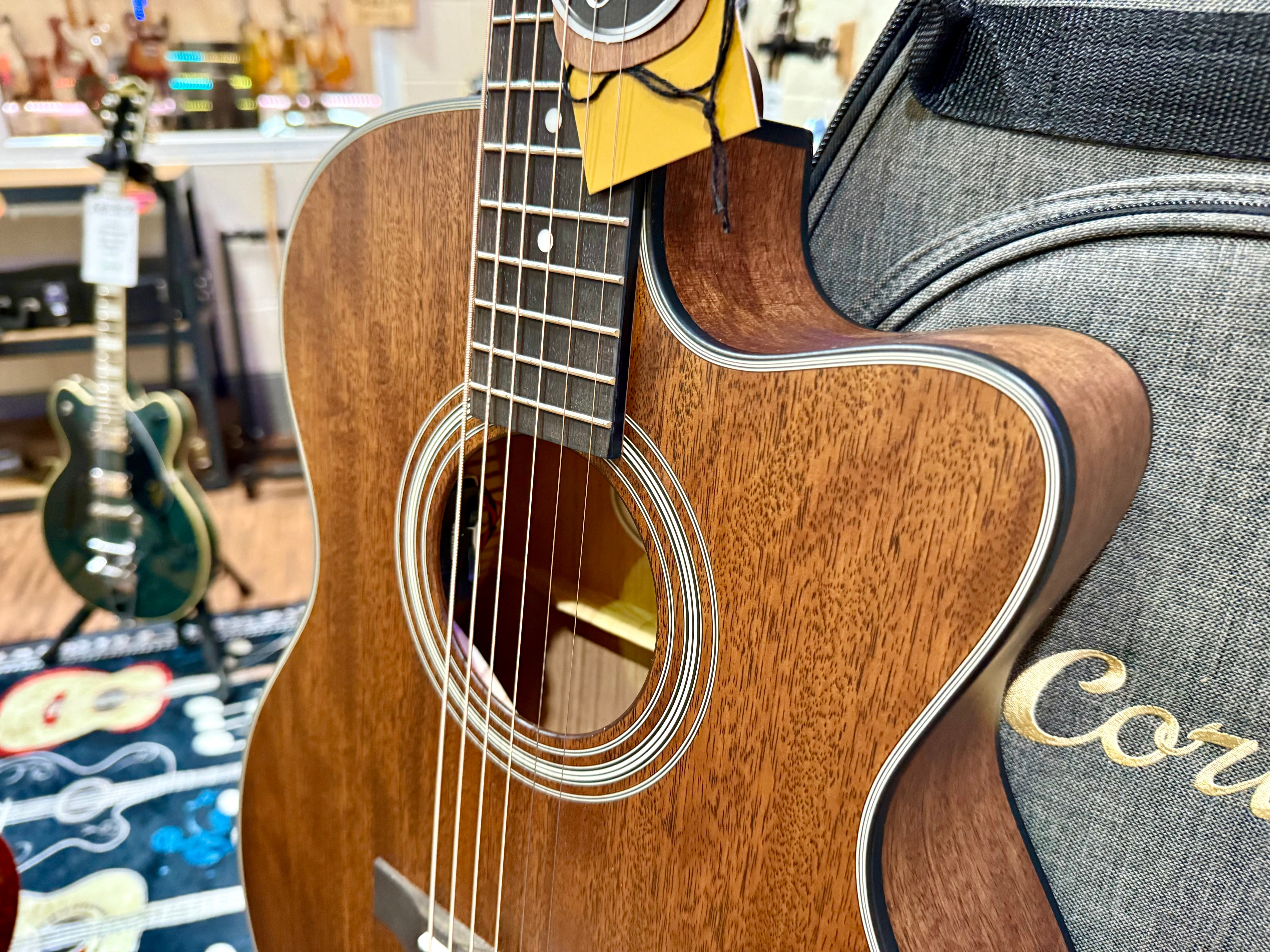 🌟2025 NEW MODEL🌟 Cort Pure OCMF All-Solid Mahogany Electro-Acoustic~ Gig Bag!