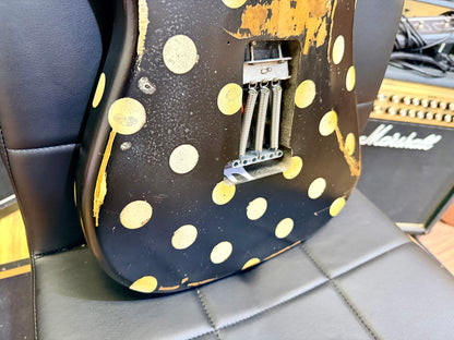 🔥Handmade In UK🔥 Stolen Valour Heavy Relic ST Polka Dot Guitar~ Buddy Guy Style!