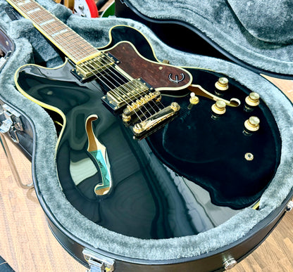 🌟MINT 2021🌟 Epiphone Sheraton II Pro Hollowbody~ Ebony Black + Hard Case!