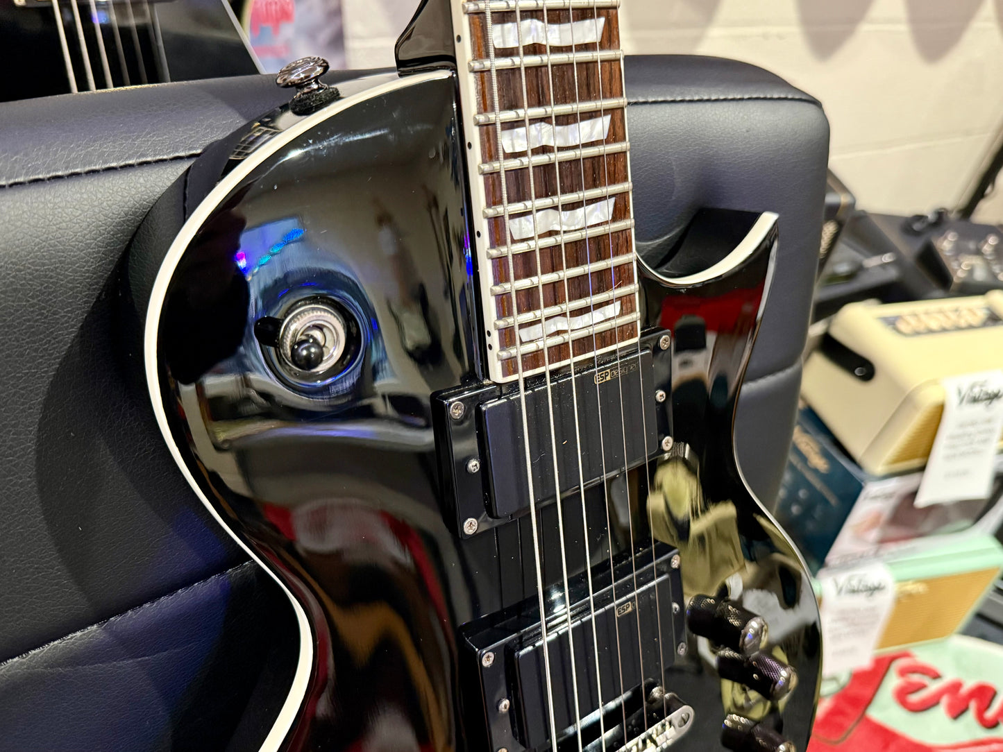 🔥ACTIVE PICKUPS🔥 ESP LTD EC-331 Electric Guitar~ Gloss Black~ Set Neck!